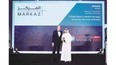 المركز أفضل مدير ثروات بالكويت للعام الثاني